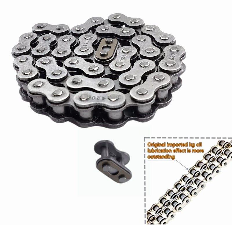 ‎Ran&Rode Front Jackshaft #420 Chain 42 Links fits Coleman CT200U CT200U-EX BT200X Mini Bike Chain MB200 MB165 Baja Warrior Heat Mini Baja Motorsports (#420 Chain 42 Links) - Image 5